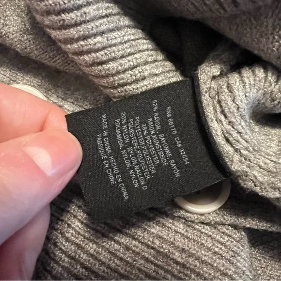 Anthropologie Fresnel Pullover Nautical Buttoned Sweater Size XS Gray - Picture 9 of 16